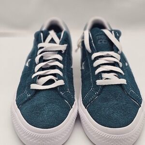 Converse Mens One Star Pro Ox New Size 10.5 Low Top  Suede Midnight Turquoise